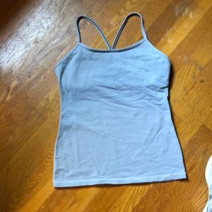 Lululemon power Y workout tank-size 8 in grey